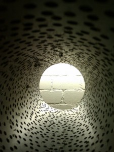 120mm pcv pipe with lots of 4mm holes